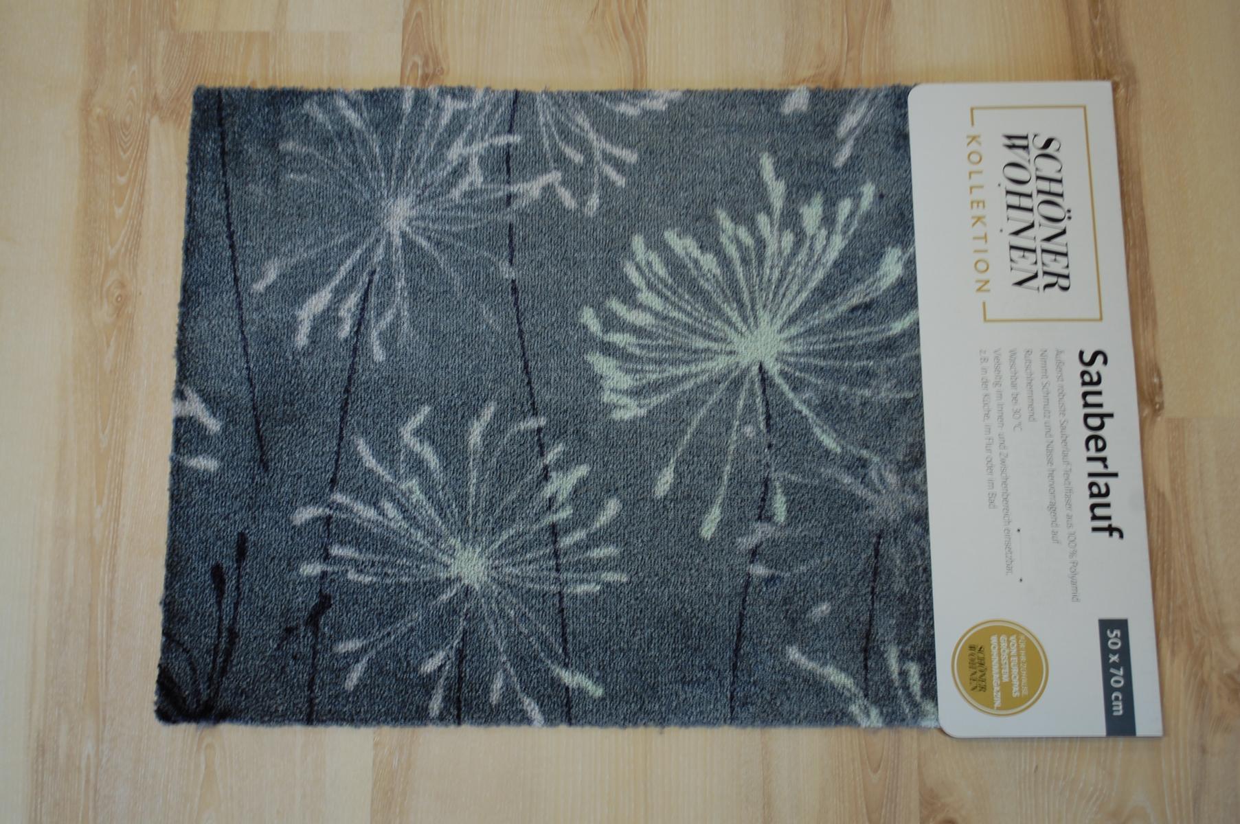 Fußmatte Schöner Wohnen Manhattan 1689 001 040 Pusteblume grau 50x70 cm